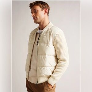 Ted Baker Cream Bomber Jacket